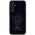 Gramaphone Galaxy S24 Plus ile Uyumlu Boğa Burcu Desenli Telefon Kılıfı + Ekran Koruyucu - 5769