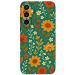 Gramaphone Galaxy S24 Plus ile Uyumlu Çiçek Desenli Telefon Kılıfı + Ekran Koruyucu - 5786