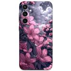 Gramaphone Galaxy S24 Plus ile Uyumlu Çiçek Desenli Telefon Kılıfı + Ekran Koruyucu - 5796