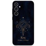 Gramaphone Galaxy S24 Plus ile Uyumlu Koç Burcu Desenli Telefon Kılıfı + Ekran Koruyucu - 5768