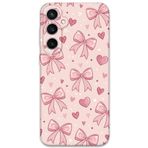 Gramaphone Galaxy S24 Plus ile Uyumlu Kurdele Desenli Telefon Kılıfı + Ekran Koruyucu - 5802