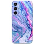 Gramaphone Galaxy S24 Plus ile Uyumlu Mermer Desenli Telefon Kılıfı + Ekran Koruyucu - 5816