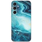 Gramaphone Galaxy S24 Plus ile Uyumlu Mermer Desenli Telefon Kılıfı + Ekran Koruyucu - 5818