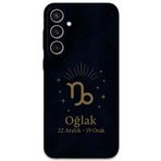 Gramaphone Galaxy S24 Plus ile Uyumlu Oğlak Burcu Desenli Telefon Kılıfı + Ekran Koruyucu - 5777