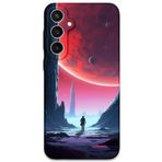 Gramaphone Galaxy S24 Plus ile Uyumlu Uzay Desenli Telefon Kılıfı + Ekran Koruyucu - 5860
