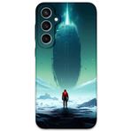 Gramaphone Galaxy S24 Plus ile Uyumlu Uzay Desenli Telefon Kılıfı + Ekran Koruyucu - 5864