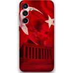 Gramaphone Galaxy S24 Plus Uyumlu Atatürk Desenli Telefon Kılıfı + Ekran Koruyucu - 5848