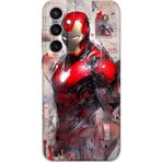 Gramaphone Galaxy S24 Plus Uyumlu İronman Desenli Telefon Kılıfı + Ekran Koruyucu - 5828