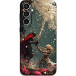 Gramaphone Galaxy S24 Plus Uyumlu Retro Desenli Telefon Kılıfı + Ekran Koruyucu - 5838