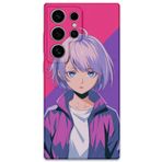 Gramaphone Galaxy S24 Ultra ile Uyumlu Anime Desenli Telefon Kılıfı + Ekran Koruyucu - 5742