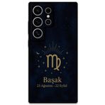 Gramaphone Galaxy S24 Ultra ile Uyumlu Başak Burcu Desenli Telefon Kılıfı + Ekran Koruyucu - 5773