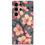 Gramaphone Galaxy S24 Ultra ile Uyumlu Çiçek Desenli Telefon Kılıfı + Ekran Koruyucu - 5801