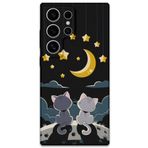 Gramaphone Galaxy S24 Ultra ile Uyumlu Kedi Desenli Telefon Kılıfı + Ekran Koruyucu - 5809