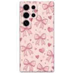 Gramaphone Galaxy S24 Ultra ile Uyumlu Kurdele Desenli Telefon Kılıfı + Ekran Koruyucu - 5802