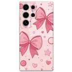 Gramaphone Galaxy S24 Ultra ile Uyumlu Kurdele Desenli Telefon Kılıfı + Ekran Koruyucu - 5803