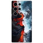 Gramaphone Galaxy S24 Ultra ile Uyumlu Mermer Desenli Telefon Kılıfı + Ekran Koruyucu - 5811