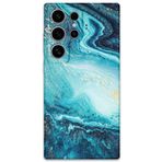 Gramaphone Galaxy S24 Ultra ile Uyumlu Mermer Desenli Telefon Kılıfı + Ekran Koruyucu - 5818