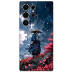 Gramaphone Galaxy S24 Ultra ile Uyumlu Samuray Desenli Telefon Kılıfı + Ekran Koruyucu - 5825