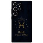 Gramaphone Galaxy S24 Ultra Uyumlu Balık Burcu Desenli Telefon Kılıfı + Ekran Koruyucu - 5779