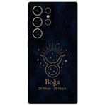 Gramaphone Galaxy S24 Ultra Uyumlu Boğa Burcu Desenli Telefon Kılıfı + Ekran Koruyucu - 5769