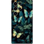 Gramaphone Galaxy S24 Ultra Uyumlu Kelebek Desenli Telefon Kılıfı + Ekran Koruyucu - 5791