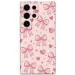 Gramaphone Galaxy S24 Ultra Uyumlu Kurdele Desenli Telefon Kılıfı + Ekran Koruyucu - 5802