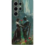 Gramaphone Galaxy S24 Ultra Uyumlu Retro Desenli Telefon Kılıfı + Ekran Koruyucu - 5839