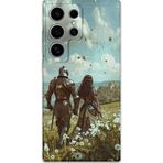 Gramaphone Galaxy S24 Ultra Uyumlu Retro Desenli Telefon Kılıfı + Ekran Koruyucu - 5843