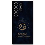 Gramaphone Galaxy S24 Ultra Uyumlu Yengeç Burcu Desenli Telefon Kılıfı + Ekran Koruyucu - 5771