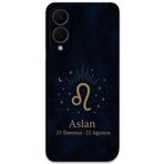 Gramaphone Galaxy S25 Edge ile Uyumlu Aslan Burcu Desenli Telefon Kılıfı + Ekran Koruyucu - 5772