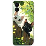Gramaphone Galaxy S25 Edge ile Uyumlu Kedi Desenli Telefon Kılıfı + Ekran Koruyucu - 5785