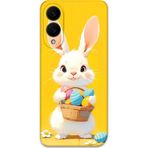 Gramaphone Galaxy S25 Edge Uyumlu Tavşan Desenli Telefon Kılıfı + Ekran Koruyucu - 5806