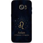 Gramaphone Galaxy S7 Edge Uyumlu Aslan Burcu Desenli Telefon Kılıfı + Ekran Koruyucu - 5772