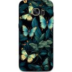 Gramaphone Galaxy S7 Edge Uyumlu Kelebek Desenli Telefon Kılıfı + Ekran Koruyucu - 5791