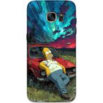 Gramaphone Galaxy S7 Edge Uyumlu Simpson Desenli Telefon Kılıfı + Ekran Koruyucu - 5938