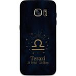 Gramaphone Galaxy S7 Edge Uyumlu Terazi Burcu Desenli Telefon Kılıfı + Ekran Koruyucu - 5774