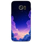 Gramaphone Galaxy S7 Edge Uyumlu Uzay Desenli Telefon Kılıfı + Ekran Koruyucu - 5867