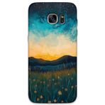 Gramaphone Galaxy S7 Edge Uyumlu Uzay Desenli Telefon Kılıfı + Ekran Koruyucu - 5871