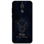 Gramaphone Huawei Mate 10 Lite ile Uyumlu Boğa Burcu Desenli Telefon Kılıfı + Ekran Koruyucu - 5769