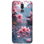 Gramaphone Huawei Mate 10 Lite ile Uyumlu Çiçek Desenli Telefon Kılıfı + Ekran Koruyucu - 5794