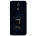 Gramaphone Huawei Mate 10 Lite ile Uyumlu İkizler Burcu Desenli Telefon Kılıfı + Ekran Koruyucu - 5770