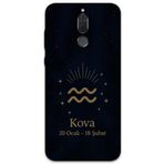 Gramaphone Huawei Mate 10 Lite ile Uyumlu Kova Burcu Desenli Telefon Kılıfı + Ekran Koruyucu - 5778