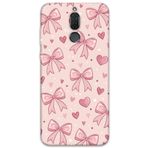 Gramaphone Huawei Mate 10 Lite ile Uyumlu Kurdele Desenli Telefon Kılıfı + Ekran Koruyucu - 5802