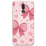 Gramaphone Huawei Mate 10 Lite ile Uyumlu Kurdele Desenli Telefon Kılıfı + Ekran Koruyucu - 5803