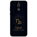 Gramaphone Huawei Mate 10 Lite ile Uyumlu Oğlak Burcu Desenli Telefon Kılıfı + Ekran Koruyucu - 5777