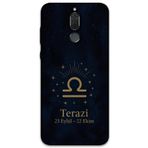 Gramaphone Huawei Mate 10 Lite ile Uyumlu Terazi Burcu Desenli Telefon Kılıfı + Ekran Koruyucu - 5774