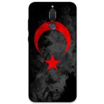 Gramaphone Huawei Mate 10 Lite ile Uyumlu Türk Bayrağı Desenli Telefon Kılıfı + Ekran Koruyucu - 5852