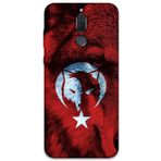 Gramaphone Huawei Mate 10 Lite ile Uyumlu Türk Bayrağı Desenli Telefon Kılıfı + Ekran Koruyucu - 5856