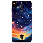 Gramaphone Huawei Mate 10 Lite ile Uyumlu Uzay Desenli Telefon Kılıfı + Ekran Koruyucu - 5863