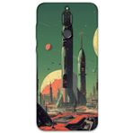 Gramaphone Huawei Mate 10 Lite ile Uyumlu Uzay Desenli Telefon Kılıfı + Ekran Koruyucu - 5870